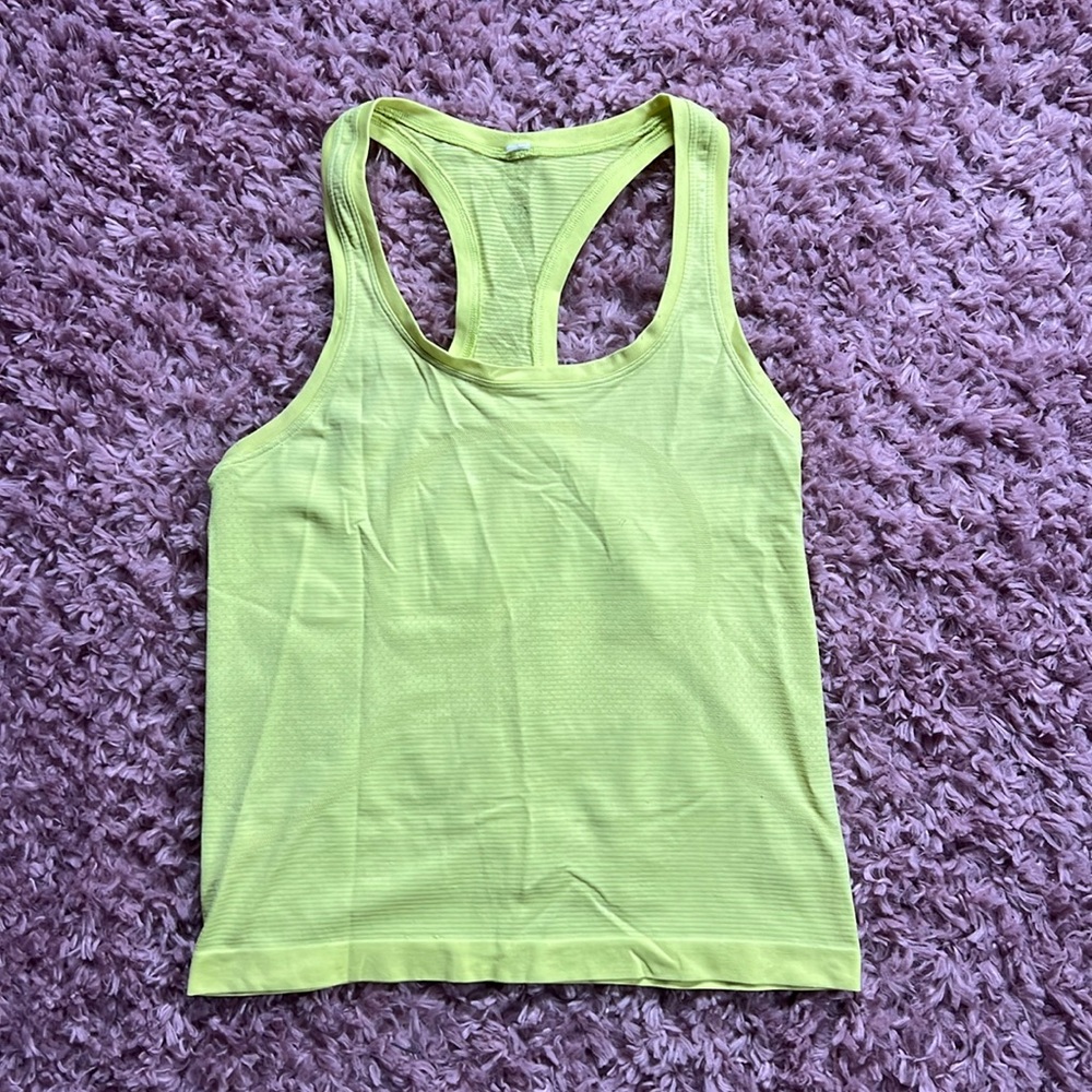 Lululemon Vibrant Yellow Racerback Tank Top